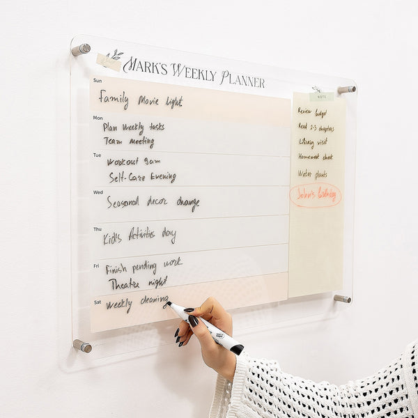 Acrylic Wall Weekly Planner 2
